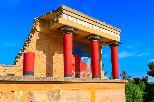 Cnosso, rovine di Creta del palazzo minoico, Grecia — Foto Stock