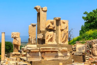 Türkiye 'nin Efes kentinin eski kalıntıları