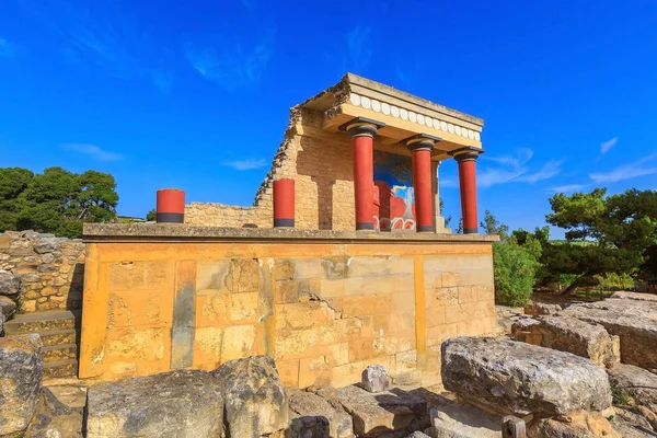 Cnossos, Creta ruínas do Palácio Minoico, Grécia — Fotografia de Stock