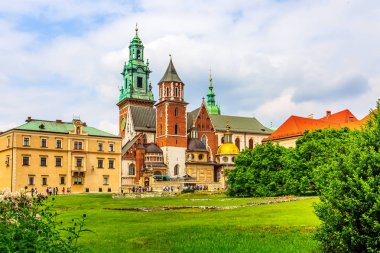 Krakow, Polonya, Wawel Kraliyet Kalesi