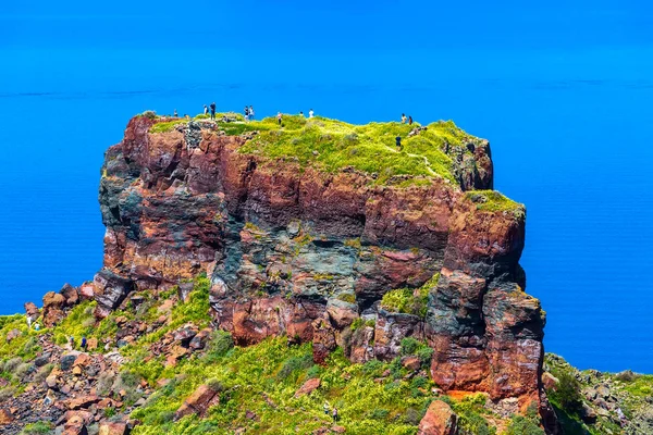 Santorini Skaros希腊岩石和海洋 — 图库照片