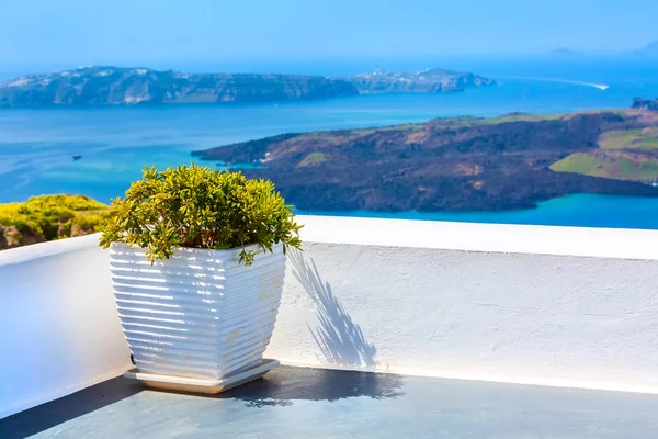 Vista mare, Isola di Santorini in Grecia — Foto Stock