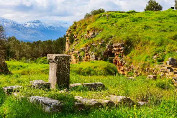 Antiguas ruinas de Esparta, Peloponeso, Grecia — Foto de Stock