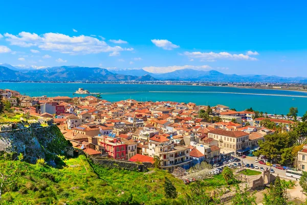 Nafplio, Grekland utsikt från luften — Stockfoto