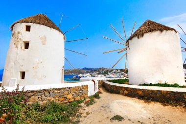 Yunanistan 'daki Mykonos Adası yel değirmeni, Kiklad