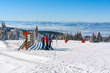 Kayak pisti, kayak, dağ manzarası