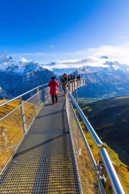 Grindelwald 'da Cliff Walk Önce, İsviçre
