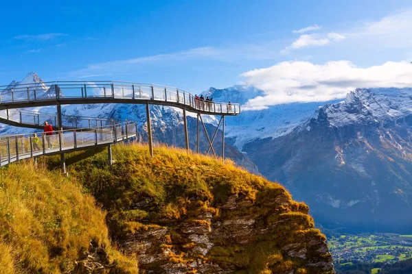 Cliff Walk en Grindelwald First, Suiza — Foto de Stock