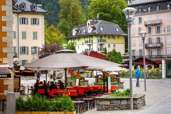 Chamonix Mont-Blanc, France Street Café — Photo