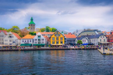 Stavanger, Norveç şehir merkezi görünümü