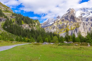 Bernese Alpleri Panorama, Kar Dağları, İsviçre