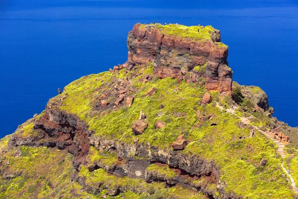 Santorini Skaros希腊岩石和海洋 — 图库照片