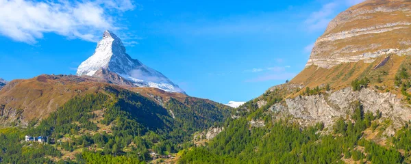 マッターホルン雪のピーククローズアップ,スイス — ストック写真