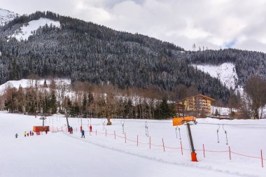 Saalbach, Avusturya kayak pisti ve kalkış pisti