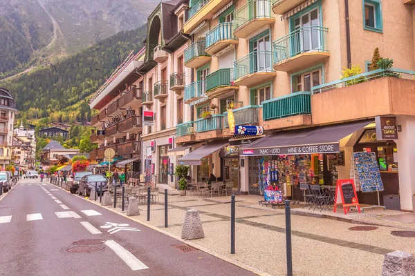 Chamonix Mont-Blanc, vue sur la France — Photo