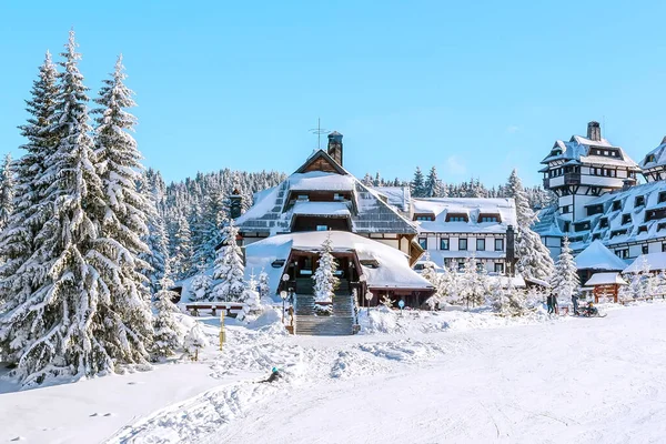 Panorama des Skigebietes Kopaonik, Serbien — Stockfoto