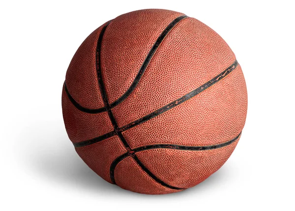 Old basketball ball — Stock Photo, Image