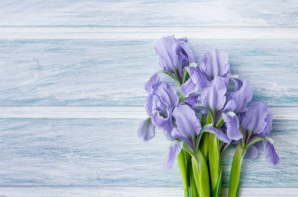 Jarní Pozadí Krásnými Květy Dřevěném Pozadí Nápisy Tapeta Letáky Pozvánky — Stock fotografie
