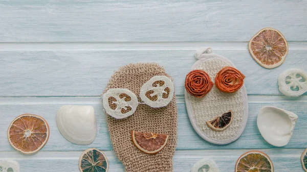 Eco Amigável Reutilizável Produtos Banho Cuidados Pessoais Recicláveis Pacote Ecológico — Fotografia de Stock