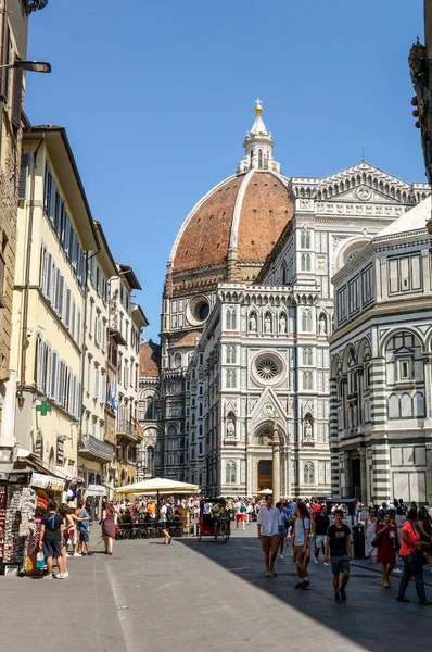 Firenze Italia Kesäkuu 2019 Kuuluisa Basilica Santa Maria Del Fiore — kuvapankkivalokuva