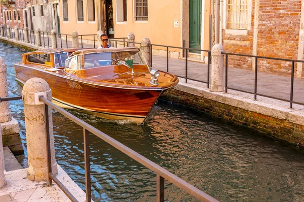 Venise Italie Juin 2019 Yacht Luxe Bois Venise — Photo