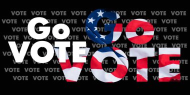 Voting background. Go vote concept. Presidential election  clipart