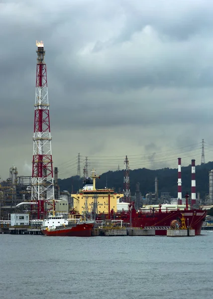 Ulsan City Republic Korea 2018 One World Largest Oil Refineries — Stock Photo, Image