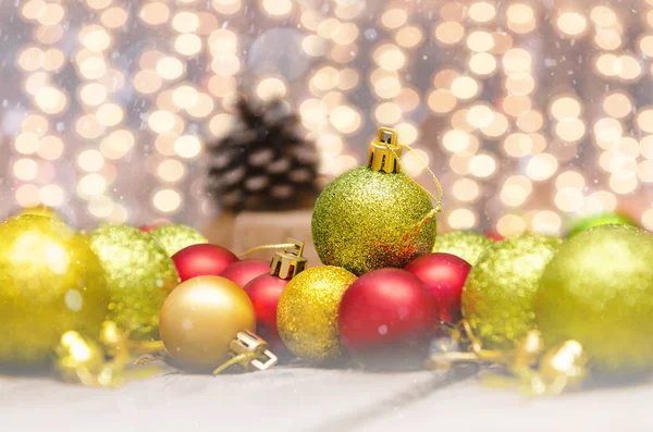 Рождественское Оформление Абстрактном Фоне Золотые Красные Зеленые Цвета — стоковое фото