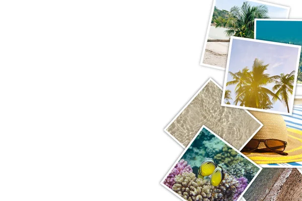 Pila di foto che mostrano Vacanze, tropici, mare, estate, mondo subacqueo — Foto Stock