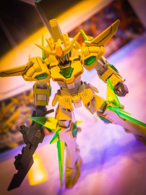 Chonburi, Tayland-Nisan 30, 2017: Kodomo 'da Gundam Anime rakam No Hi J-Park 1 Mayıs 2017. J-Park Sriracha, Tayland. Anime Japonya 'da animasyon veya karikatür popüler bir türüdür.