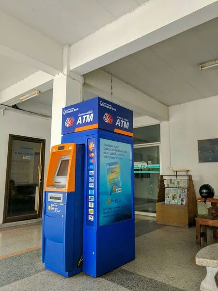 Chonburi, Tayland - 5 Mar 2017: Bangkok banka Atm içinde kat mülkiyeti