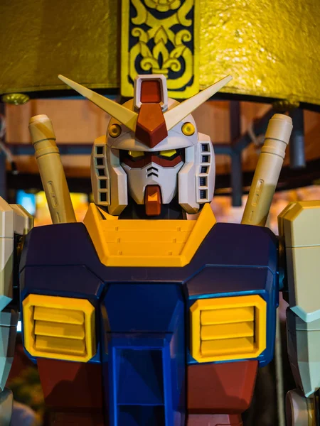 Chonburi, Tayland-Nisan 30, 2017: Kodomo 'da Gundam Anime rakam No Hi J-Park 1 Mayıs 2017. J-Park Sriracha, Tayland. Anime Japonya 'da animasyon veya karikatür popüler bir türüdür.
