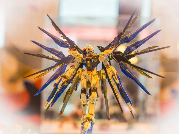 Chonburi, Tayland-Nisan 30, 2017: Kodomo 'da Gundam Anime rakam No Hi J-Park 1 Mayıs 2017. J-Park Sriracha, Tayland. Anime Japonya 'da animasyon veya karikatür popüler bir türüdür.