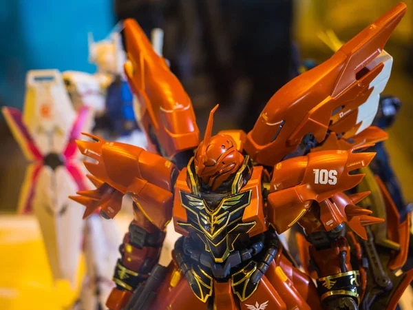 Chonburi, Tayland-Nisan 30, 2017: Kodomo 'da Gundam Anime rakam No Hi J-Park 1 Mayıs 2017. J-Park Sriracha, Tayland. Anime Japonya 'da animasyon veya karikatür popüler bir türüdür.
