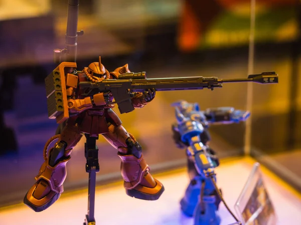 Chonburi, Tayland-Nisan 30, 2017: Kodomo 'da Gundam Anime rakam No Hi J-Park 1 Mayıs 2017. J-Park Sriracha, Tayland. Anime Japonya 'da animasyon veya karikatür popüler bir türüdür.