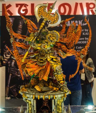 Bangkok - 6,2017 olabilir: karikatür rakam Tayland oyuncak Expo 2017 kutluyor 5 yıl dönümü 6 Mayıs 2017 Centralworld giriş, ücretsiz, Bangkok, Tayland.