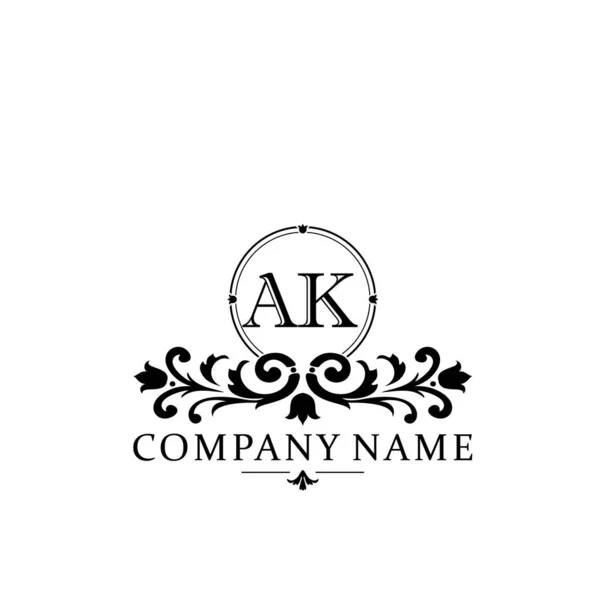 Carta Inicial Simples Elegante Logotipo Modelo Design Monograma —  Vetores de Stock