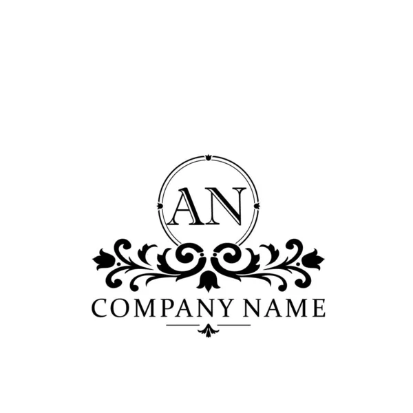 Lettera Iniziale Semplice Elegante Logo Modello Monogramma — Vettoriale Stock