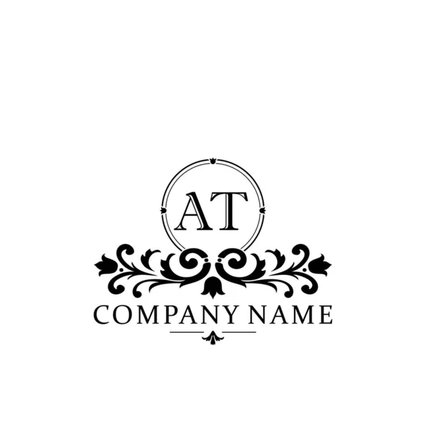 Initiële Brief Eenvoudige Elegante Monogram Ontwerp Template Logo — Stockvector