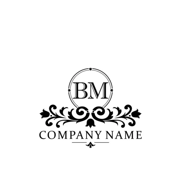 Lettera Iniziale Logo Modello Monogramma Semplice Elegante — Vettoriale Stock