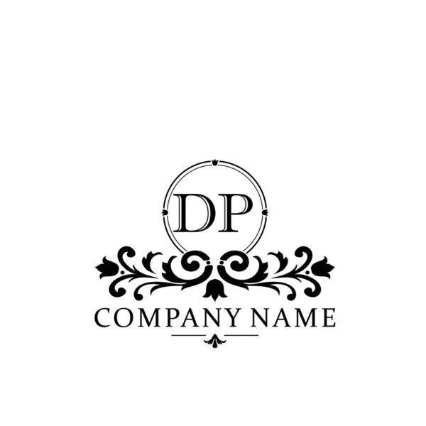 Letra Inicial Diseño Sencillo Elegante Logotipo Plantilla Monograma — Archivo Imágenes Vectoriales