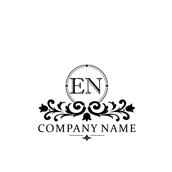Úvodní Písmeno Jednoduchý Elegantní Vzor Designu Monogramu Logo — Stockový vektor