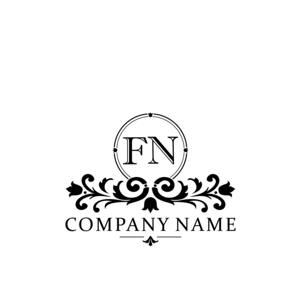 Initiële Brief Eenvoudige Elegante Monogram Ontwerp Template Logo — Stockvector