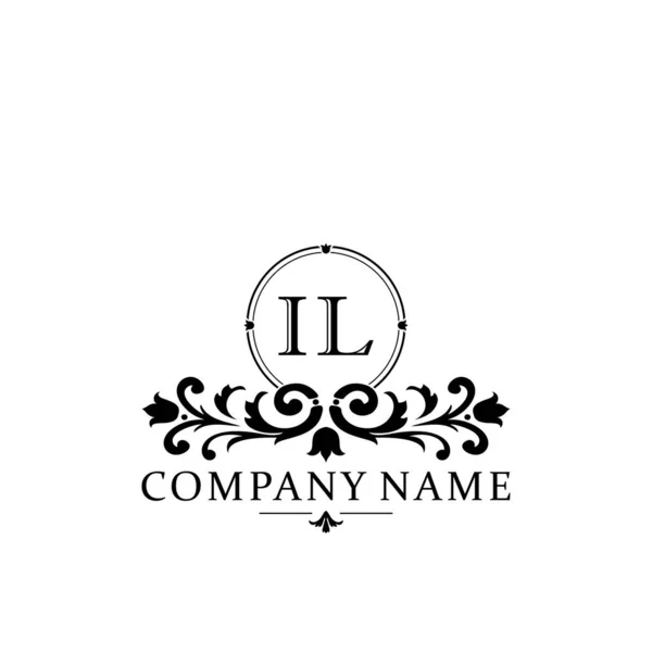 Lettre Initiale Logo Modèle Conception Monogramme Simple Élégant — Image vectorielle