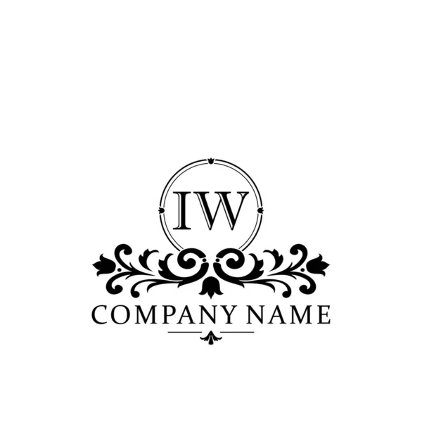 Anfangsbuchstabe Einfaches Und Elegantes Monogramm Design Template Logo — Stockvektor