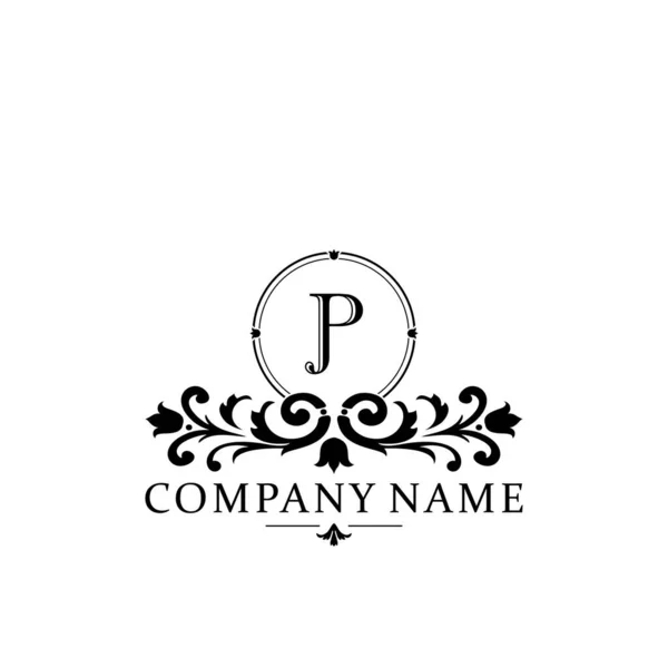 Eerste Letter Eenvoudige Elegante Monogram Ontwerp Template Logo — Stockvector
