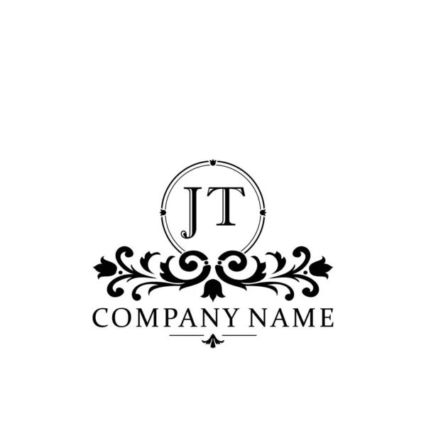 Initiële Brief Eenvoudige Elegante Monogram Ontwerp Template Logo — Stockvector