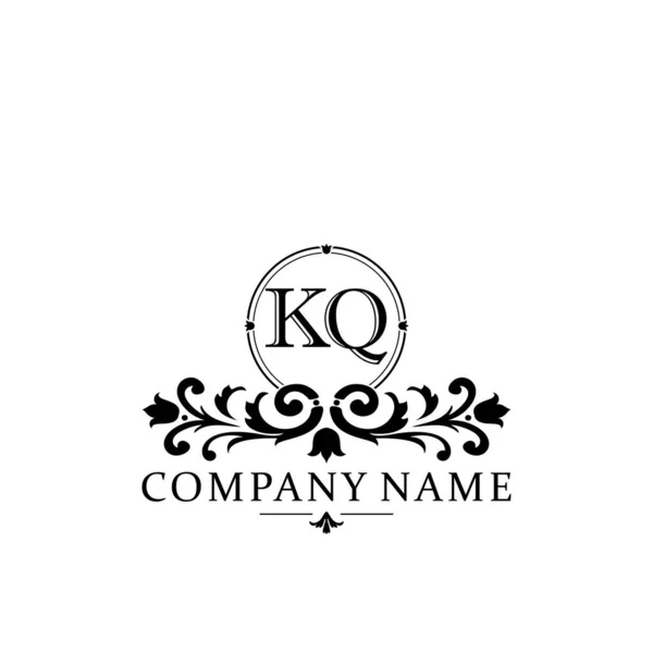 Carta Inicial Simples Elegante Monograma Logotipo Modelo Design —  Vetores de Stock