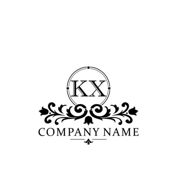 Carta Inicial Simples Elegante Monograma Logotipo Modelo Design —  Vetores de Stock