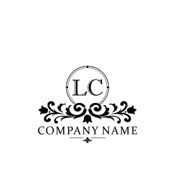 Lc简约典雅的首字母设计模板标志 — 图库矢量图片